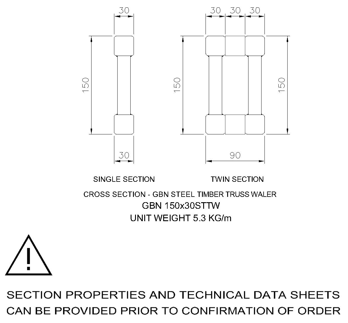 GBN Steel Timber Truss Waler product image